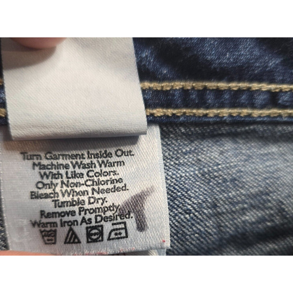 Eddie Bauer Jeans Women's 2 Regular Fit Blue Dark Wash Straight - Picture 5 of 16